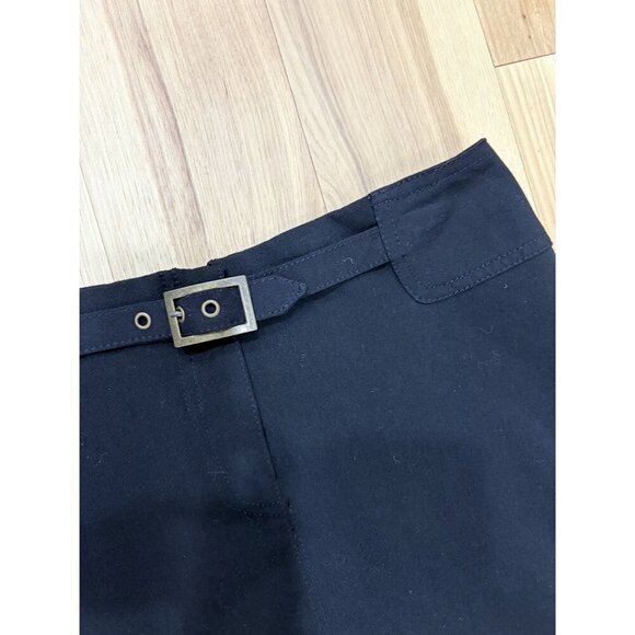 The Limited Black Pencil Skirt With Belt Size 6 Polyester/Viscose/Spandex Blend - Picture 2 of 4